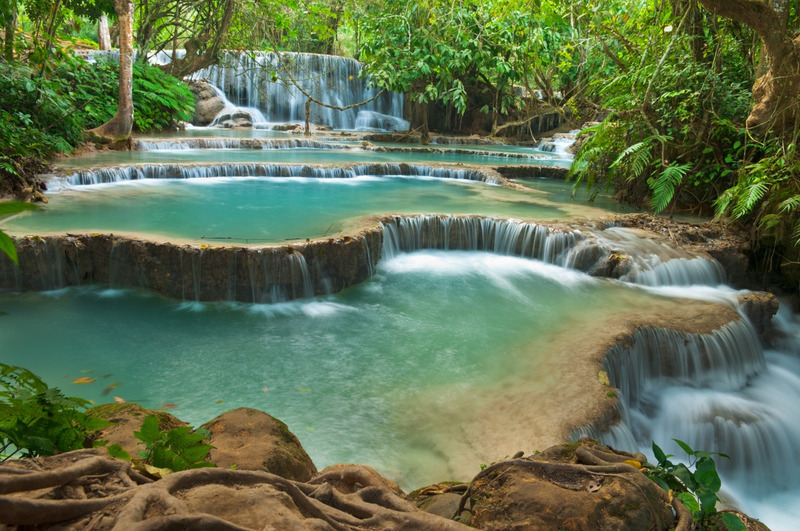 Kuang Si Fall is an fascinating trekking spot you should not miss when travel in Laos