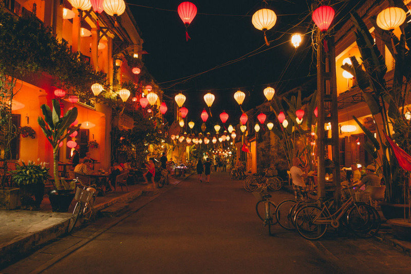 Colorful lanterns are the unique feature of Hoi An